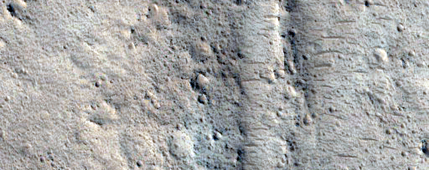 Wrinke Ridge in Capen Crater
