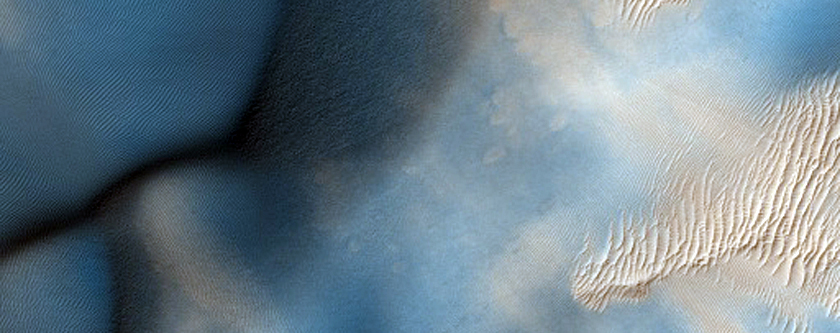 Edge of Dune Field as Seen in Themis VIS Image V15173010