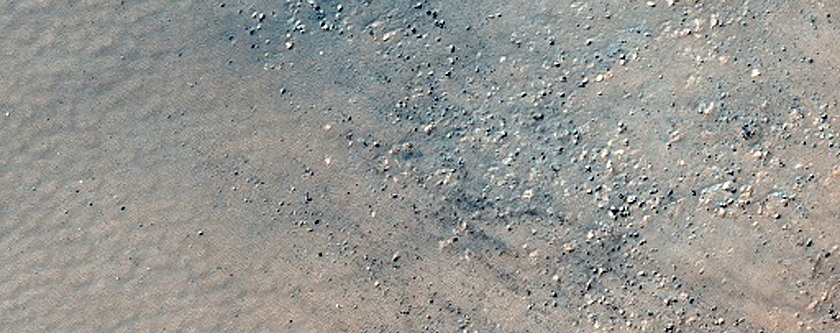 Olivine and HCP-Rich Crater Wall in Terra Sirenum