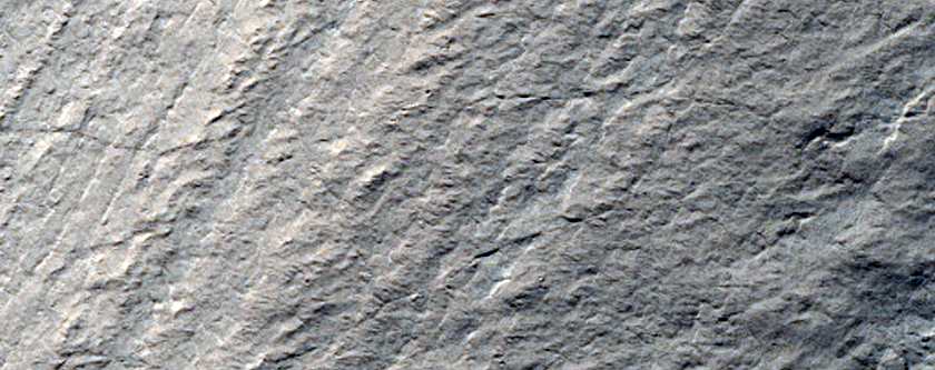 Curving End of Chasma Australe Wall