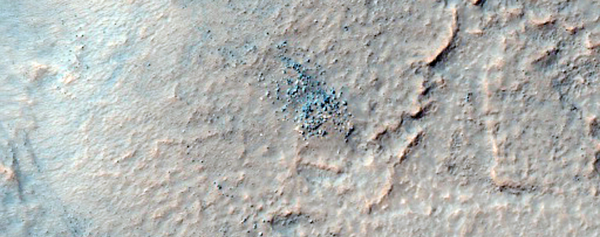 Olivine-Rich Crater Wall in Terra Sirenum