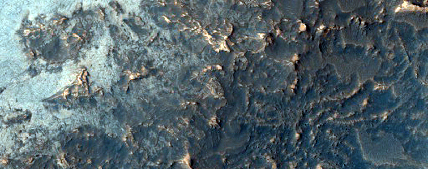 Light-Toned Material, Possibly Opal, in Noctis Trough