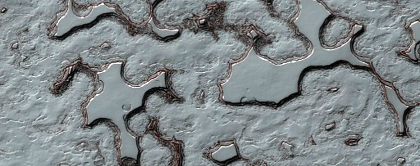 South Polar Residual Ice Cap Erosion