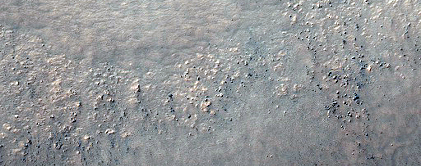 Olivine-Rich Crater Wall in Terra Sirenum