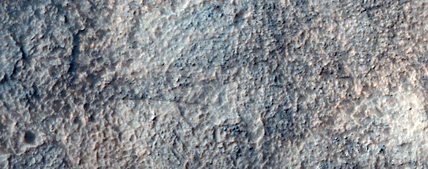 Central Structure of a Crater in North Noachis Terra