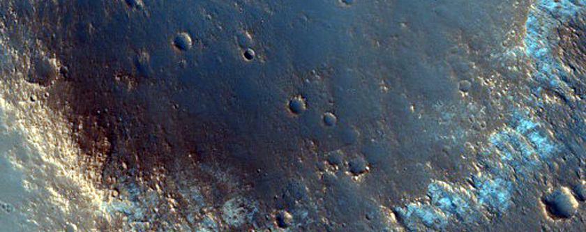 Eastern Oyama Crater Wall in Mawrth Vallis