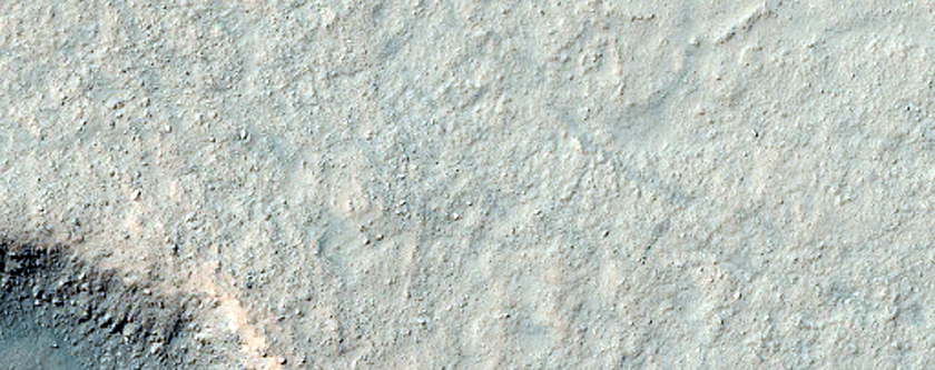 Monitor Slopes of Fresh 1-Kilometer Crater