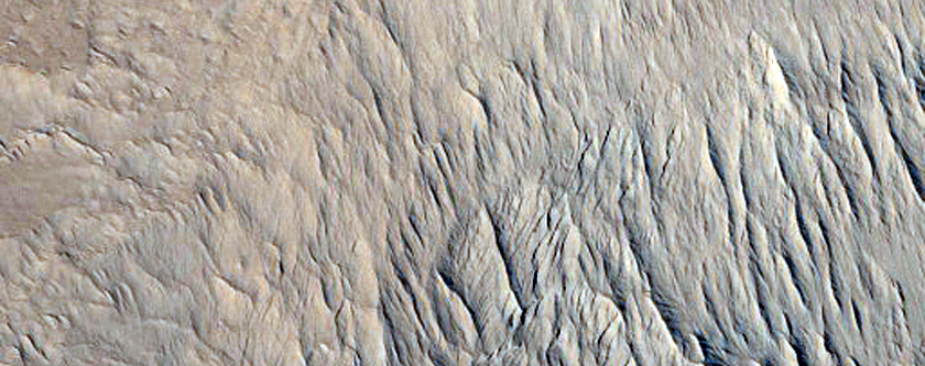 Layering or Ridges in Olympus Mons Aureole