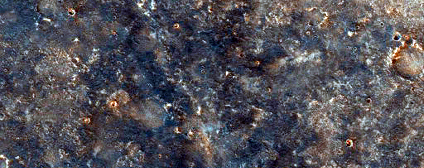 Olivine-Rich Crater and Flow Features in Solis Planum