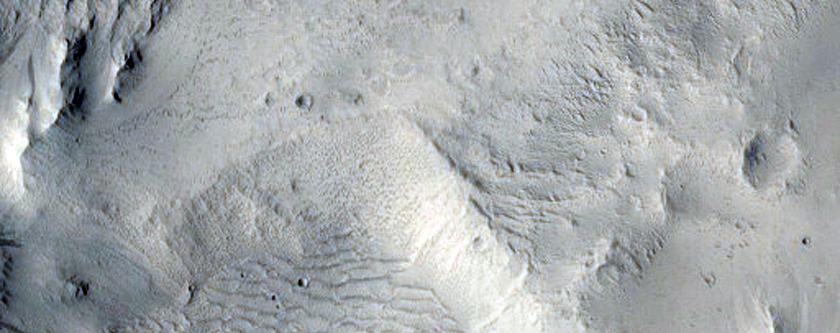 Central Peak of Large Well-Preserved Impact Crater