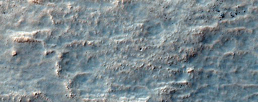 Possible Olivine-Rich Degraded Channel Wall Near Clark Crater
