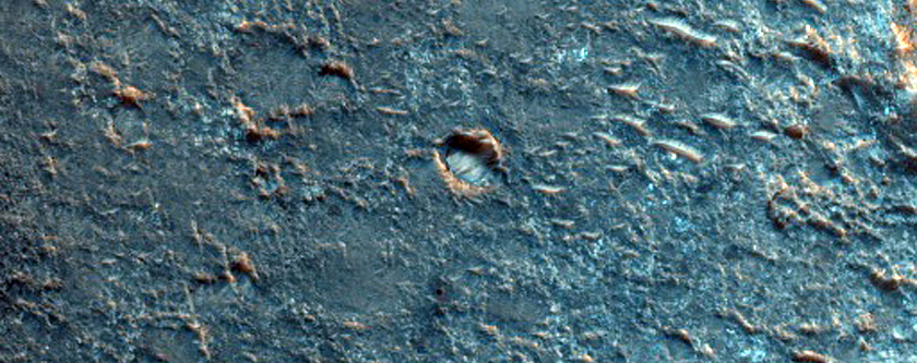 Tyrrhena Terra Crater Floor Deposit