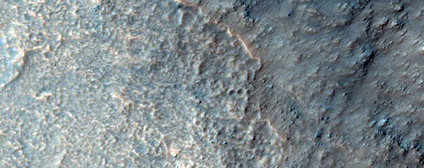 Possible Olivine in Ridge North of Hellas Region