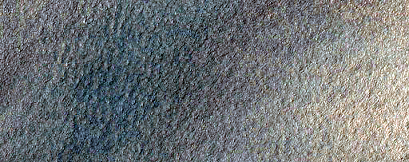 Crater Slope Materials