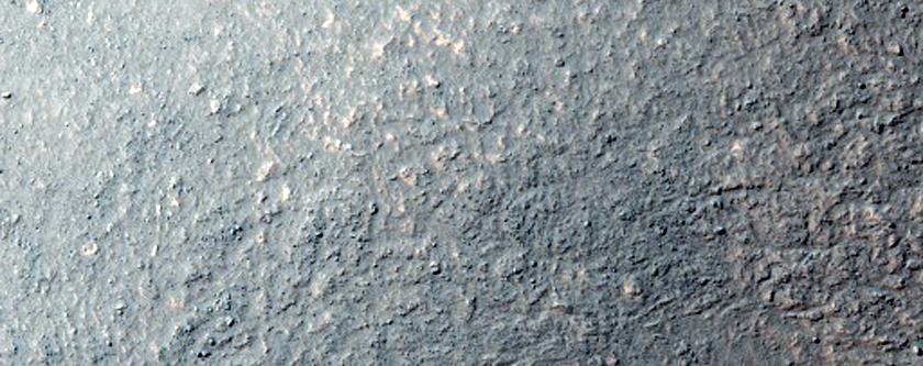 Tongue-Shaped Flow Features South of Reull Vallis
