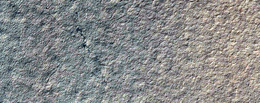 South Polar Layered Material along Crater Rim