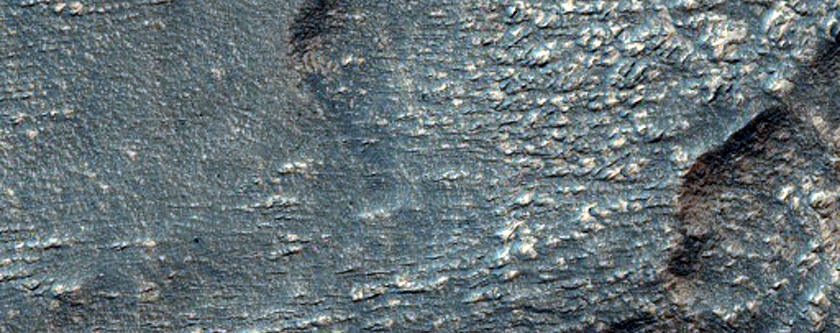 Tongue-Shaped Debris Lobe at Source Region of Lobate Debris Apron