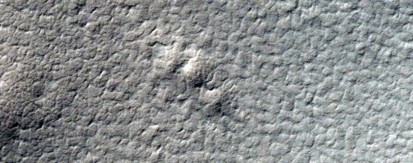 Large Crater Near Edge of South Polar Layered Deposits