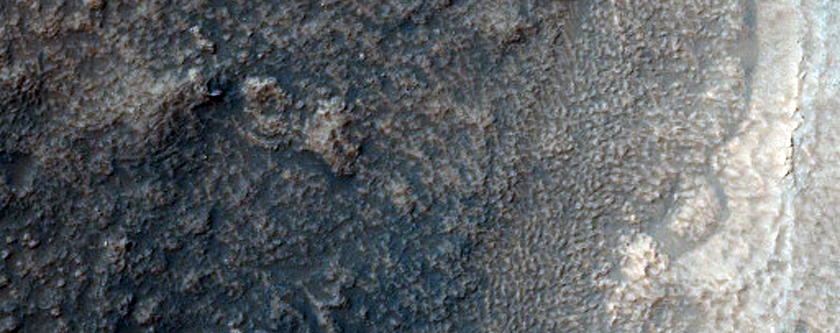 Gullied Impact Crater on Hellas Planitia Floor