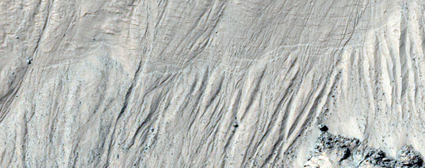 Monitor Steep Slope of Asimov Crater