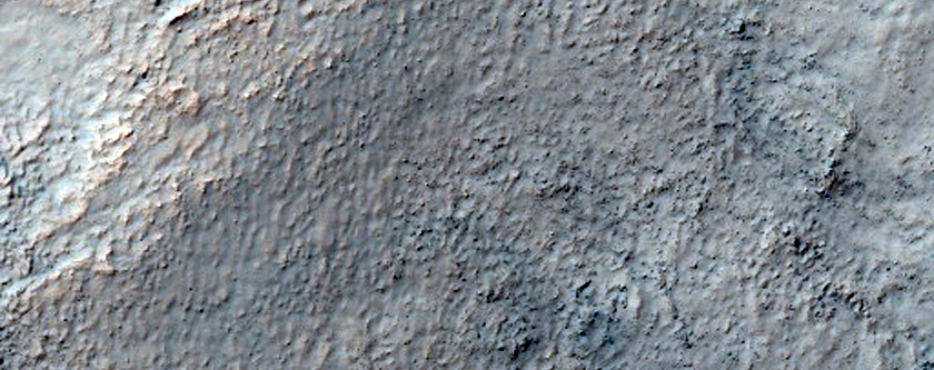 Possible Olivine-Rich Terrain in Gullied Crater Wall in Terra Sirenum