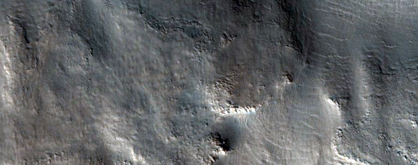 Compare Crater Walls of Low Elevation Crater To High Elevation Crater