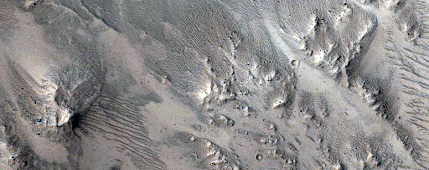 Well-Preserved Unnamed 6-Kilometer Diameter Crater in Daedalia Planum