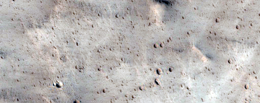 Exposed Section of Lunae Planum Material
