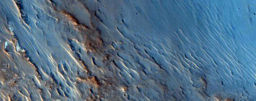 Central Peak of Yuty Crater