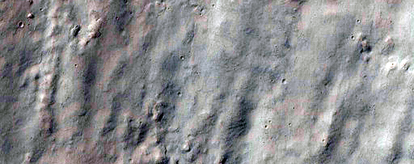 Gullies in Crater