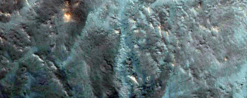 Crater with Gullies