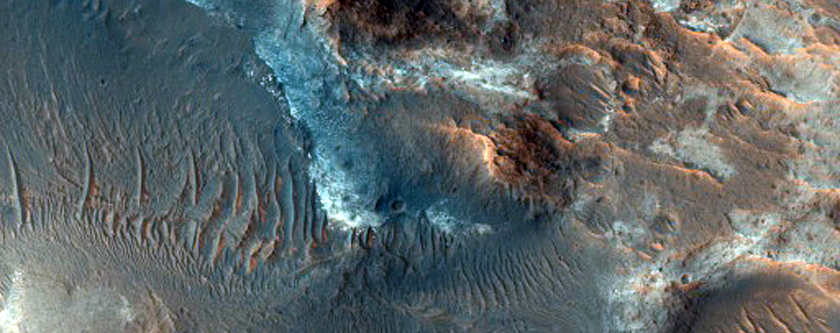 Channel and Fan in Rypin Crater as Seen in HRSC Image H2101_0000_ND3