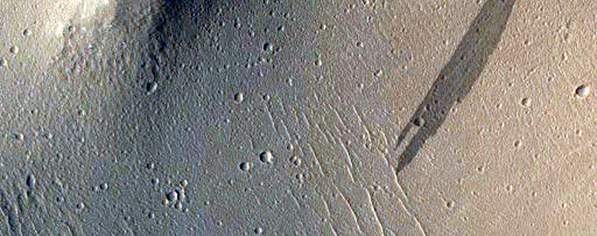 Southeastern Rim of Fesenkov Crater