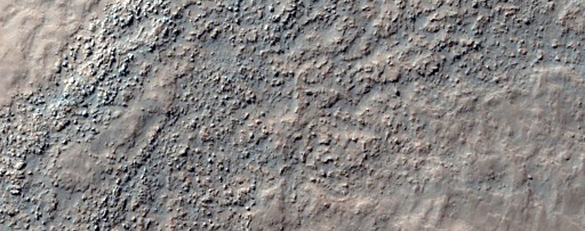 Degraded Crater East of Argyre Planitia