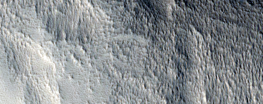 Valley Termini on Western Hecates Tholus