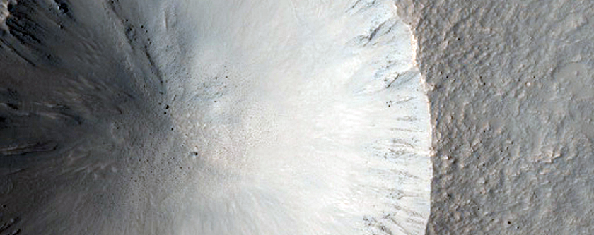 Monitor Small Fresh Crater Slopes