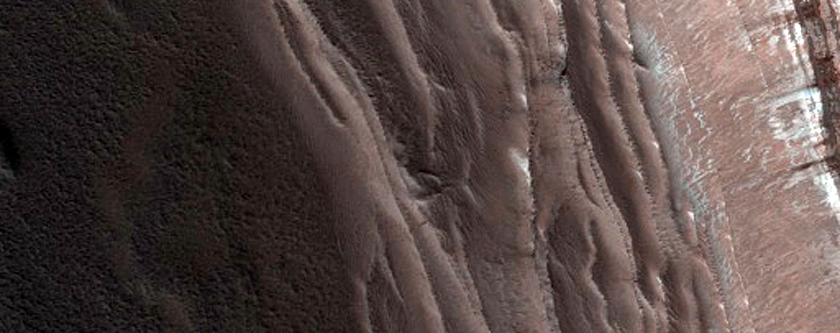 Test Geographic Extent of Frost-Dust Avalanches on North Polar Scarps
