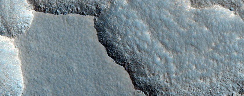 Degradation around Crater