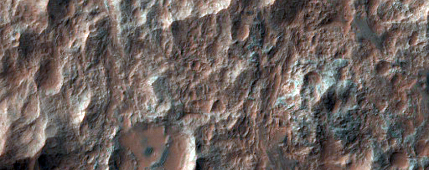 Distal End of Valles Marineris Landslide