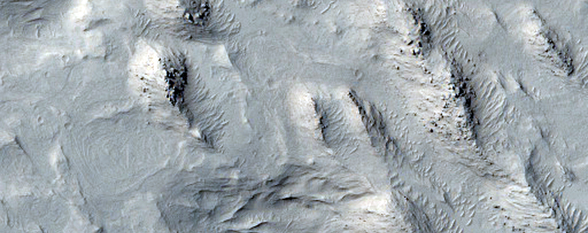 Aeolis Layers with Boulders