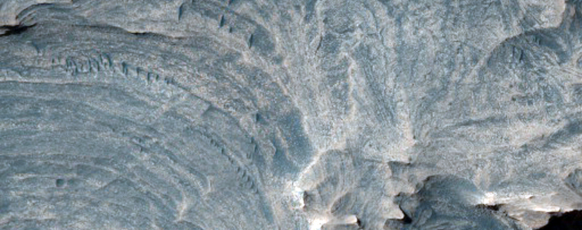 Faulting within the Layered Deposits in Candor Chasma