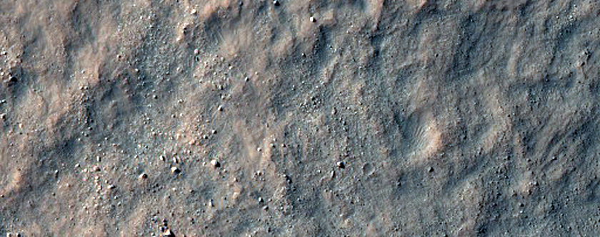 Fresh Impact Crater with Bright, Rocky Ejecta
