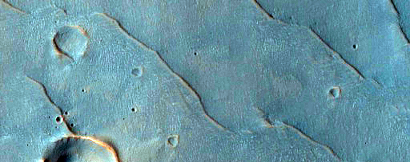 Fan at Intersection of Valley with Depression North of Knobel Crater