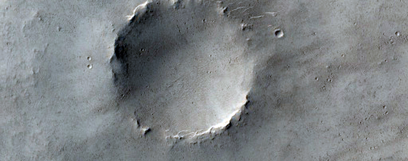 Crater with Rayed Ejecta