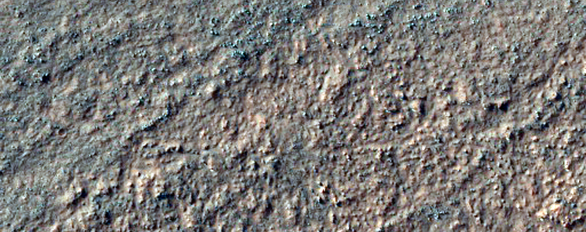 Features on the Wall of Kaiser Crater 