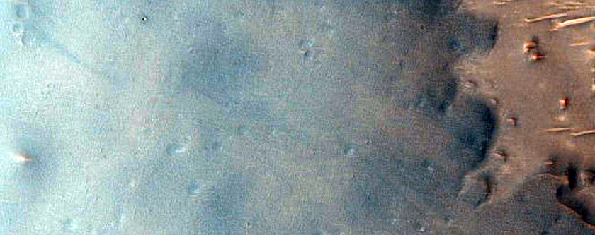 Sample Dark Patch in Crater Floor in Phlegra Montes