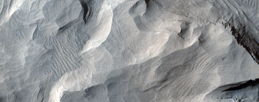 Schiaparelli Crater Sedimentary Layers
