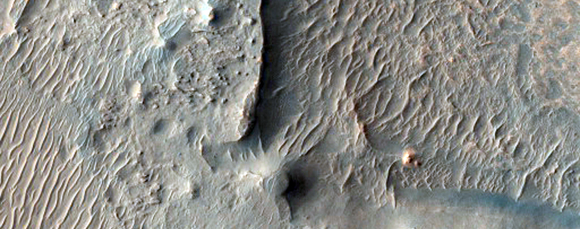 Layered Deposits with Color Variations
