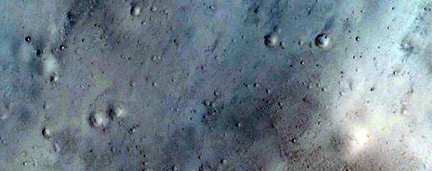 Intra-Crater Landslide Southeast of Isidis Basin 