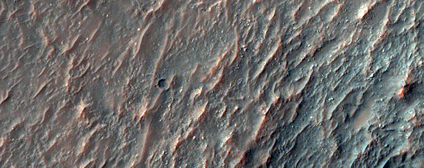 Gullies Seen in MOC Image S10-01717, One with Light-Toned Apron Material